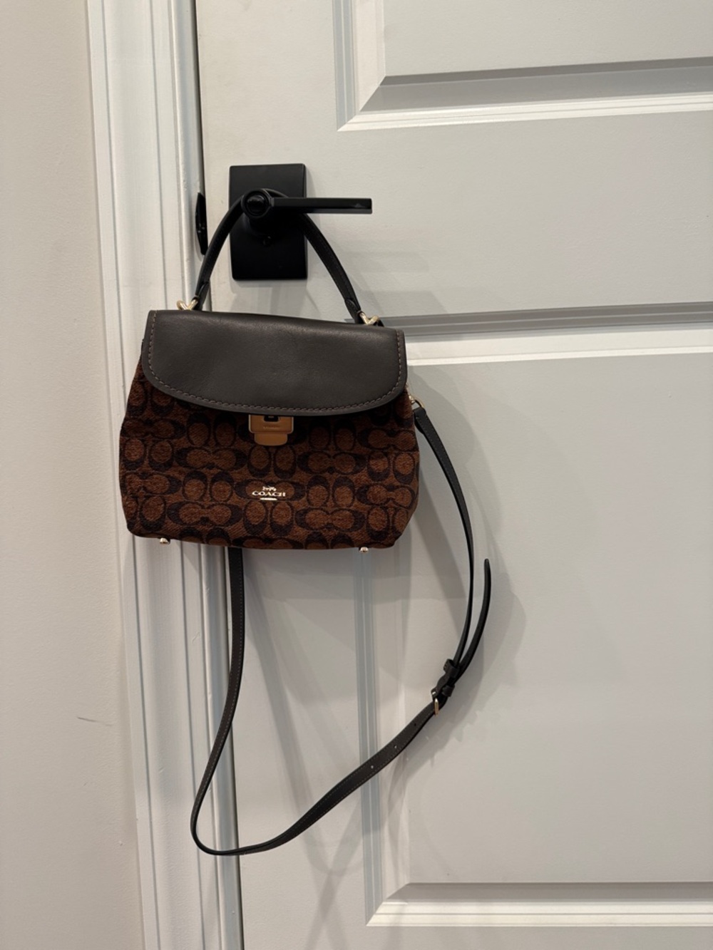 Coach Brown Emory Top Handle Bag